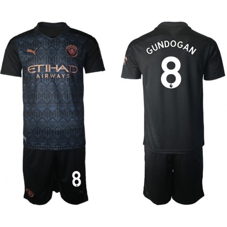 Fotbalový Dres Manchester City İlkay Gündoğan 8 Dětské Venkovní 2020/21